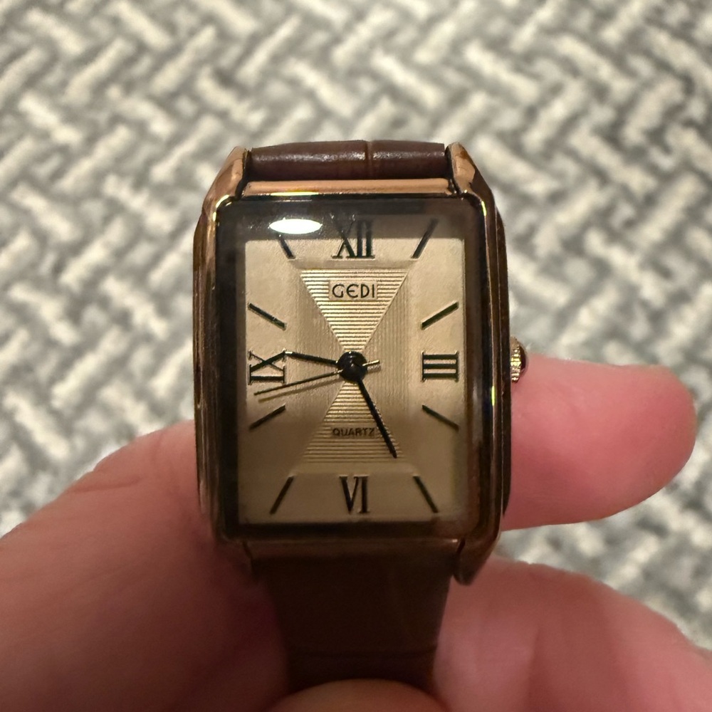 GEDI Gold and Brown Watch